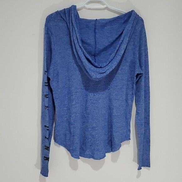 Pink Victoria's Secret blue xs long sleeve hoodie - Picture 4 of 5
